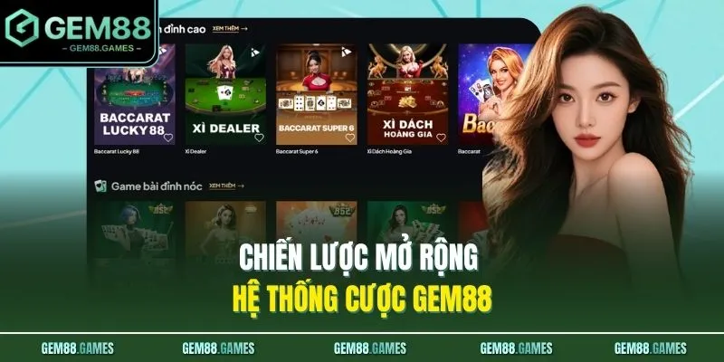 Chiến lược mở rộng hệ thống cược GEM88